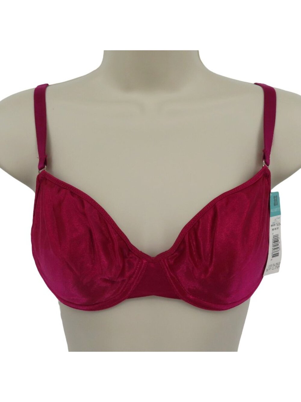 Vintage Vassarette 36B Virtue Red Style 75256 Underwire Bra No Padding NEW NWT